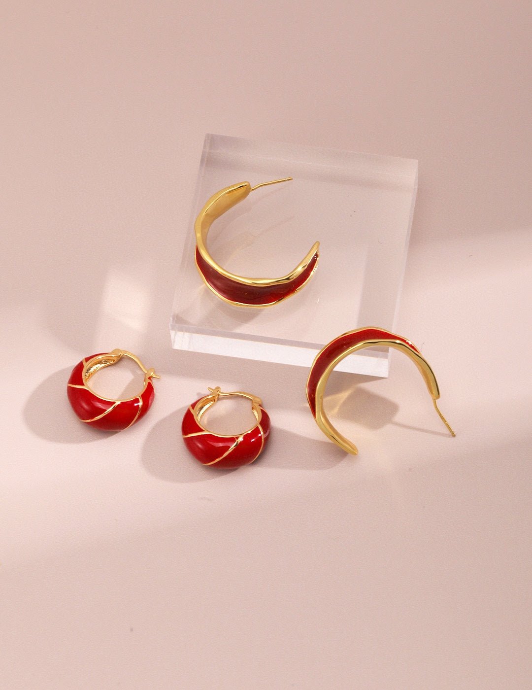 Scarlet Glaze Earrings