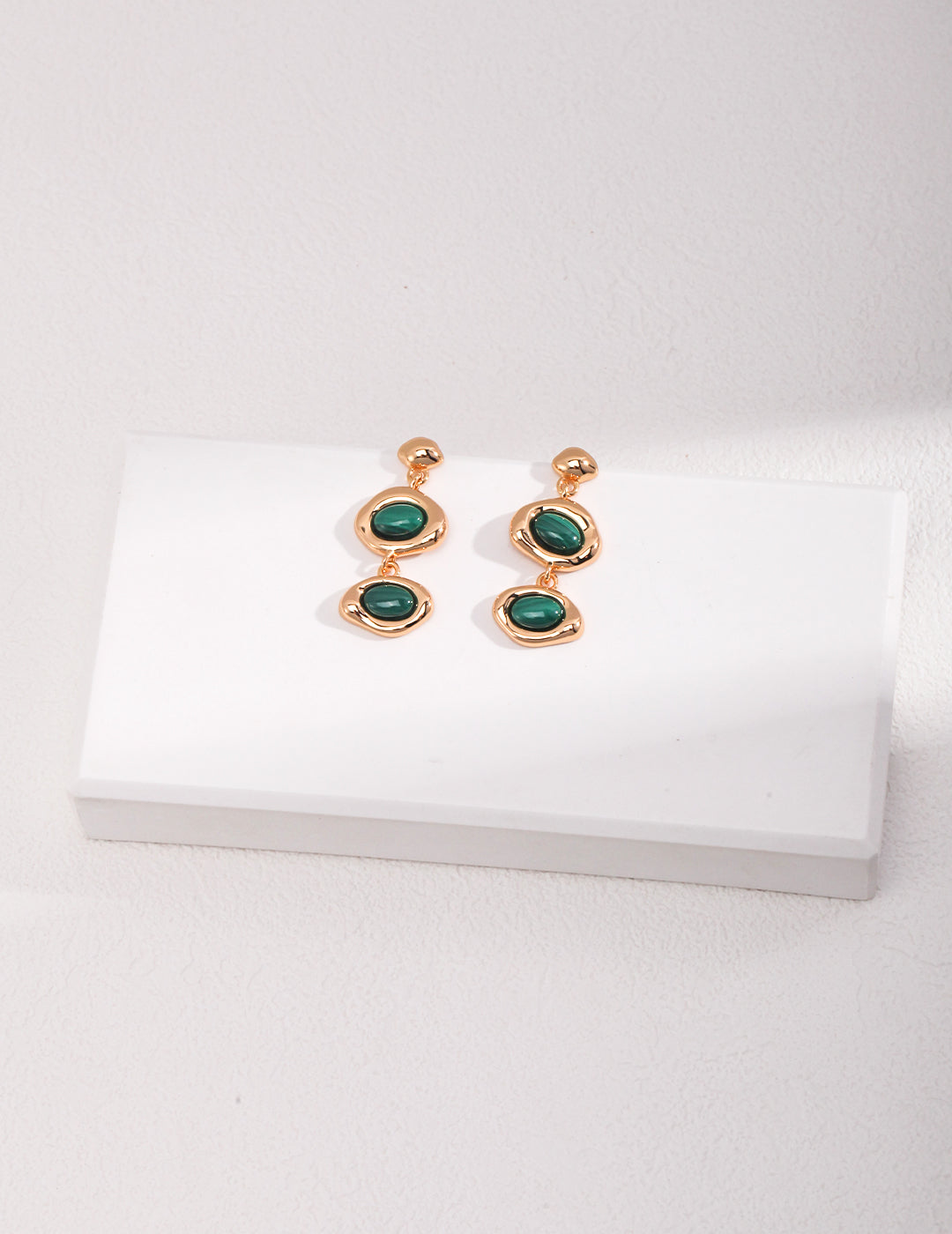 Malachite Earring