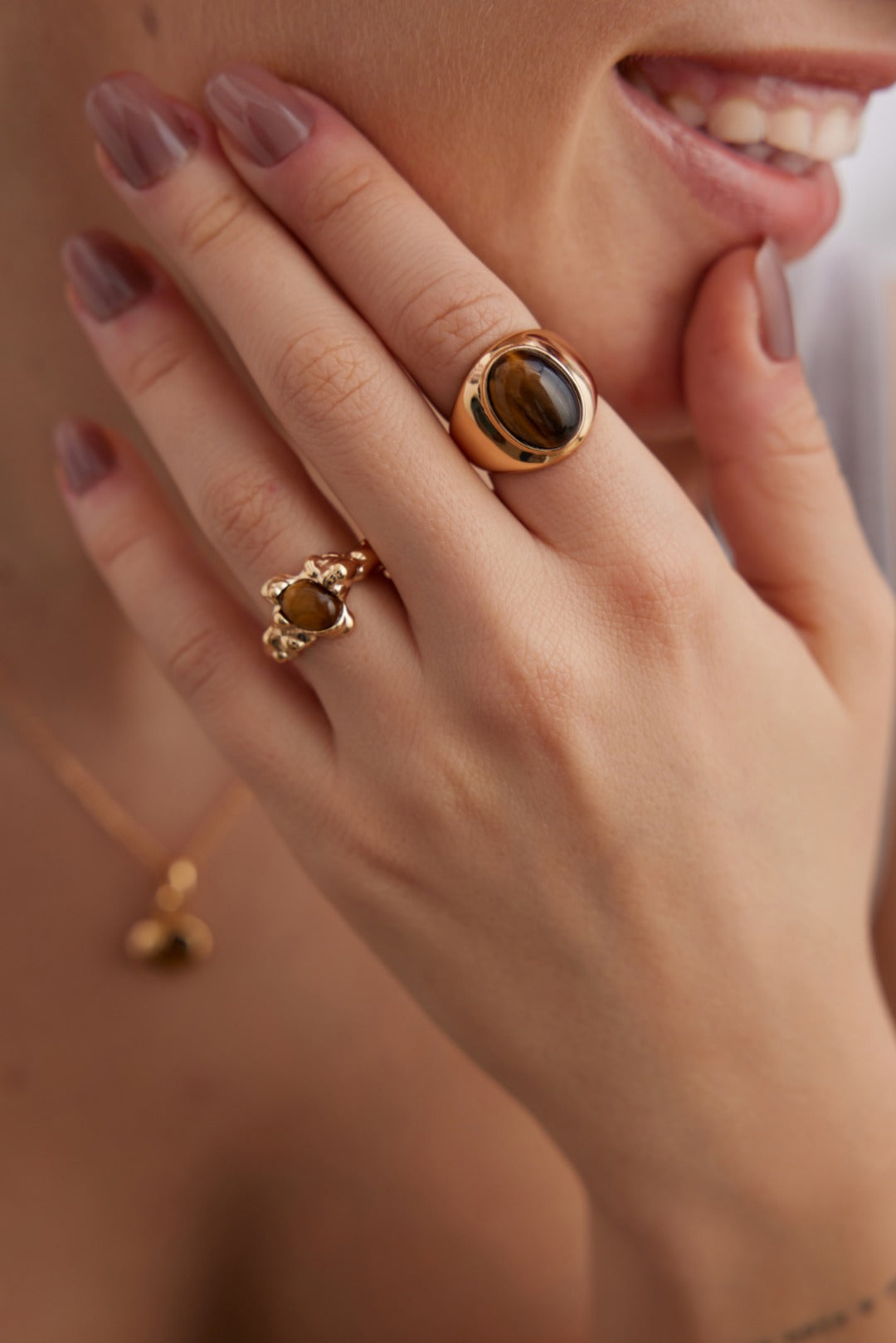 Tiger-eye Sterling Ring